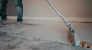 Epoxy Garage Floor Being Applied