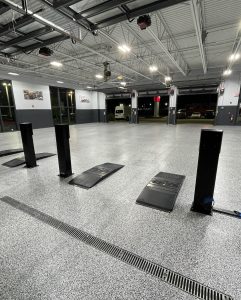 Commercial Flooring Application by Titan Garage Flooring Solutions